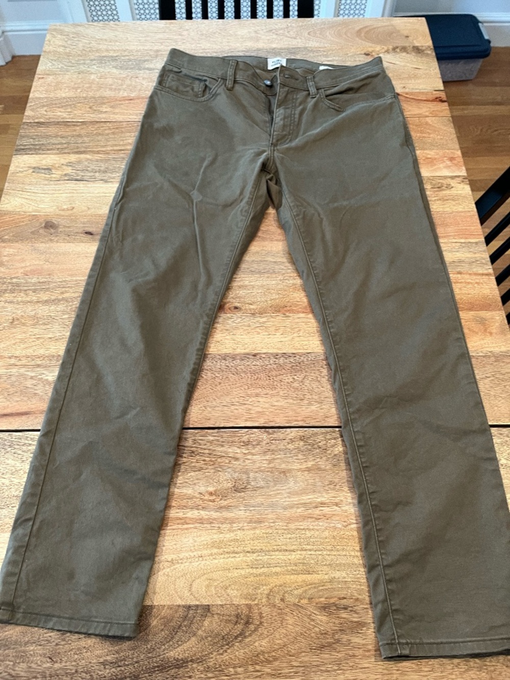 Flint and Tinder Men's 365 5-Pocket Pant Green Khaki Size 32x30